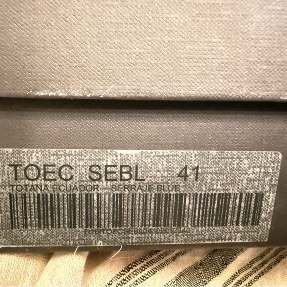 Paloma Barcelo Navy Wedge Boots with Fringe - Picture 5 of 11